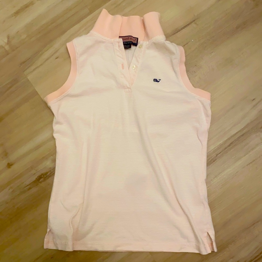Vineyard vines collared tank top